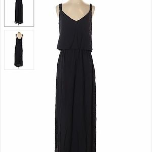 Zara navy maxi dress size small NWT